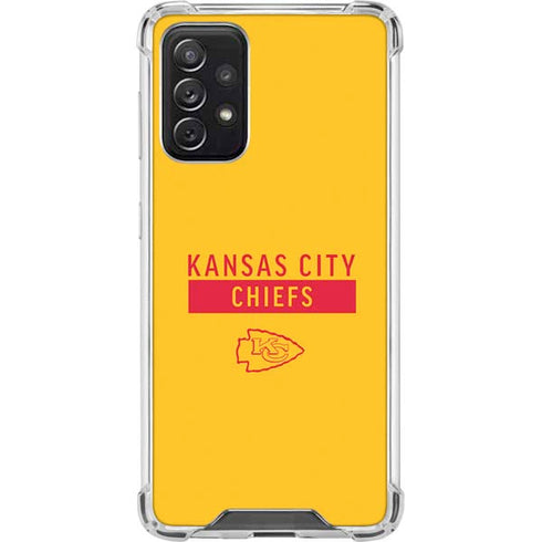 NFL Kansas City Chiefs Yellow Performance Series Galaxy A72 5G Clear Case