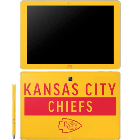 NFL Kansas City Chiefs Yellow Performance Series Galaxy Book 12in Skin