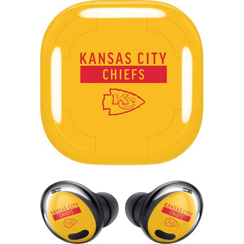 NFL Kansas City Chiefs Yellow Performance Series Galaxy Buds Pro Skin