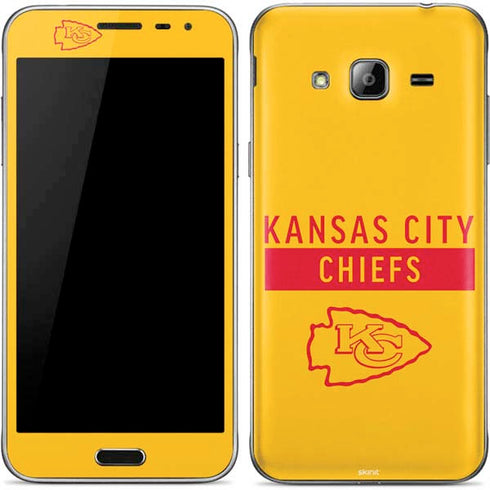 NFL Kansas City Chiefs Yellow Performance Series Galaxy J3 Skin