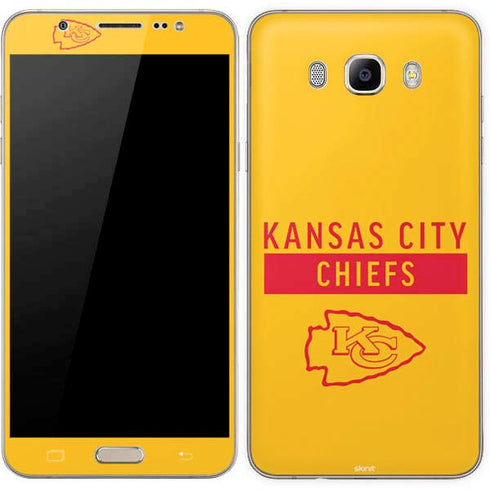 NFL Kansas City Chiefs Yellow Performance Series Galaxy J7 Skin