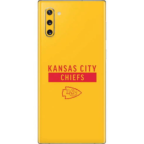 NFL Kansas City Chiefs Yellow Performance Series Galaxy Note 10 Skin
