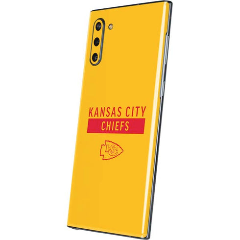 NFL Kansas City Chiefs Yellow Performance Series Galaxy Note 10 Skin