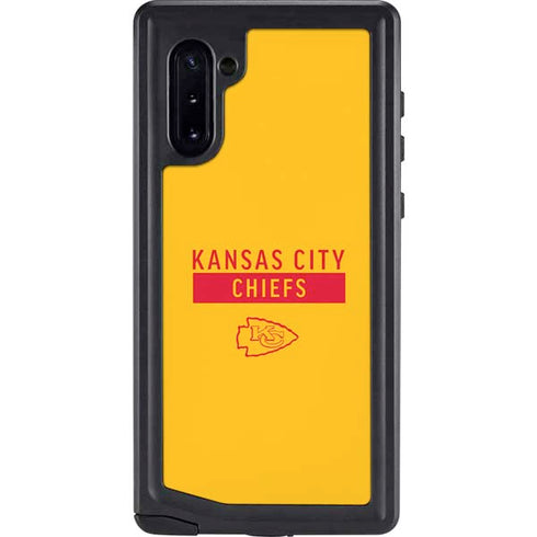 NFL Kansas City Chiefs Yellow Performance Series Galaxy Note 10 Waterproof Case