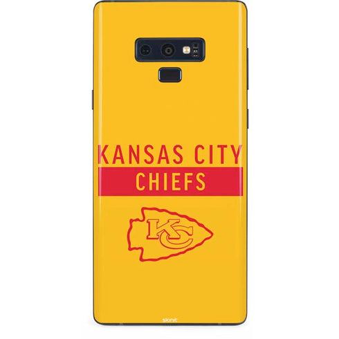 NFL Kansas City Chiefs Yellow Performance Series Galaxy Note 9 Skin