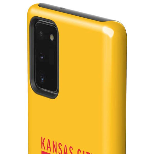 NFL Kansas City Chiefs Yellow Performance Series Galaxy Note20 5G Pro Case