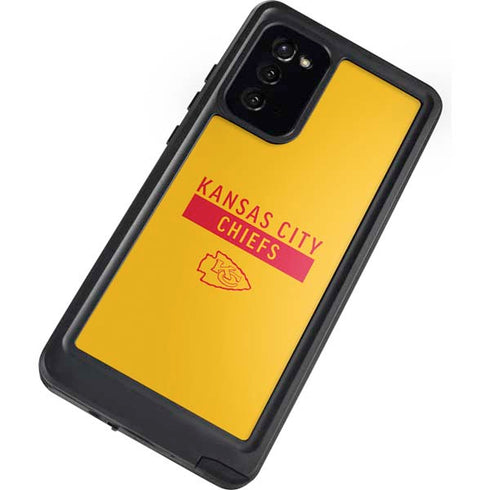 NFL Kansas City Chiefs Yellow Performance Series Galaxy Note20 5G Waterproof Case
