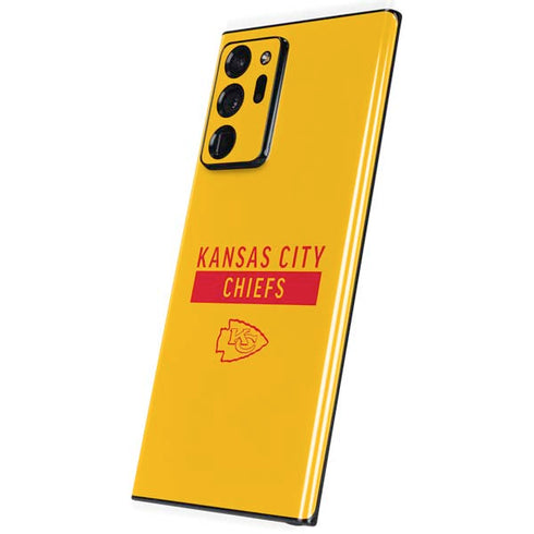 NFL Kansas City Chiefs Yellow Performance Series Galaxy Note20 Ultra 5G Skin