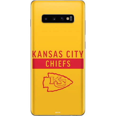 NFL Kansas City Chiefs Yellow Performance Series Galaxy S10 Plus Skin