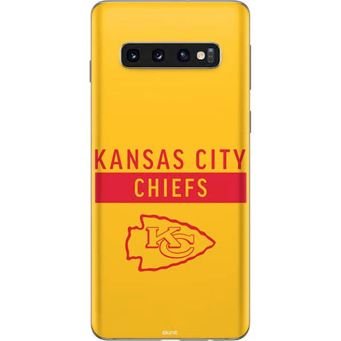 NFL Kansas City Chiefs Yellow Performance Series Galaxy S10 Skin