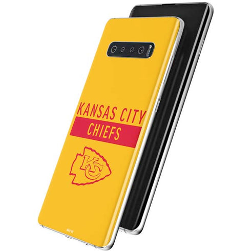 NFL Kansas City Chiefs Yellow Performance Series Galaxy S10 Skin
