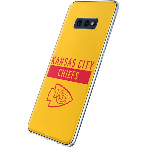NFL Kansas City Chiefs Yellow Performance Series Galaxy S10e Skin