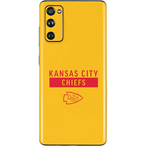 NFL Kansas City Chiefs Yellow Performance Series Galaxy S20 Fan Edition Skin