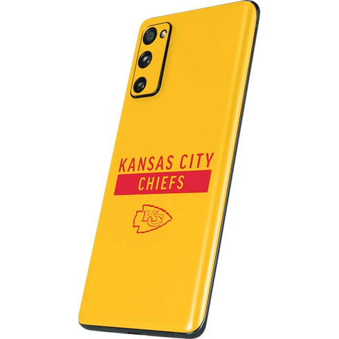 NFL Kansas City Chiefs Yellow Performance Series Galaxy S20 Fan Edition Skin