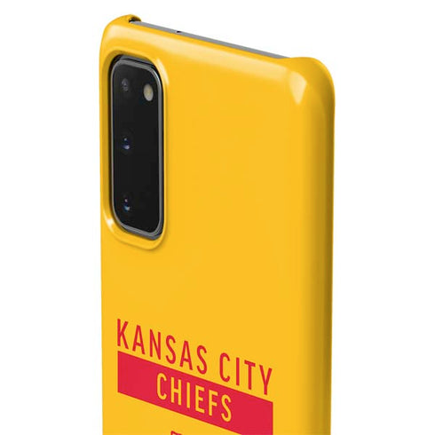 NFL Kansas City Chiefs Yellow Performance Series Galaxy S20 Lite Case