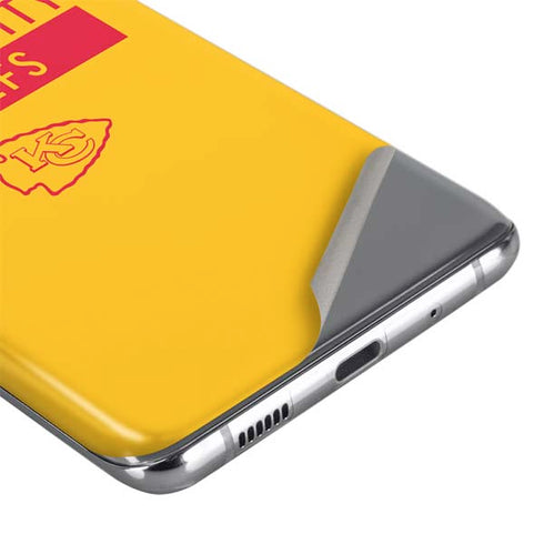 NFL Kansas City Chiefs Yellow Performance Series Galaxy S20 Plus Skin