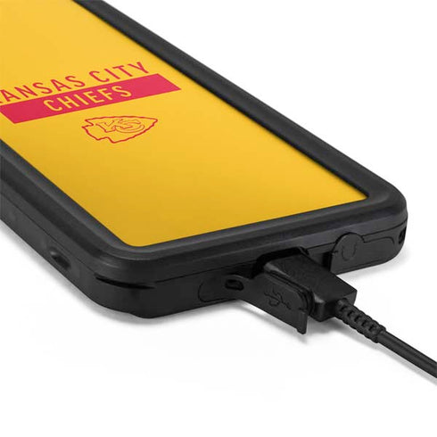 NFL Kansas City Chiefs Yellow Performance Series Galaxy S20 Plus Waterproof Case