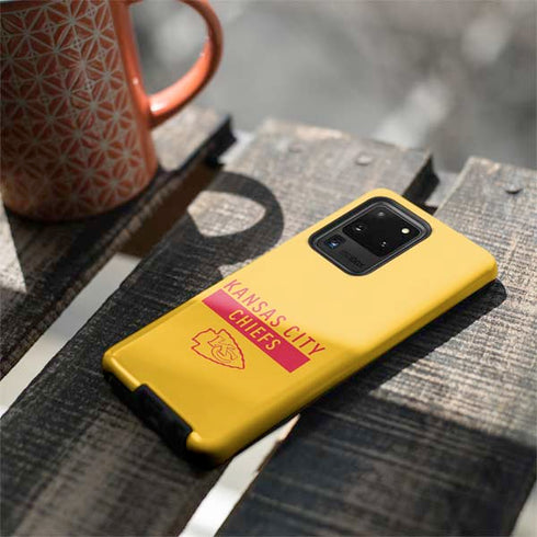 NFL Kansas City Chiefs Yellow Performance Series Galaxy S20 Ultra 5G Pro Case