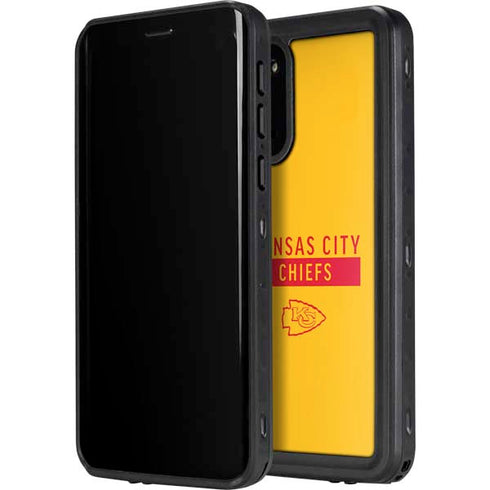 NFL Kansas City Chiefs Yellow Performance Series Galaxy S20 Waterproof Case