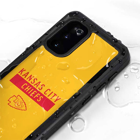 NFL Kansas City Chiefs Yellow Performance Series Galaxy S20 Waterproof Case