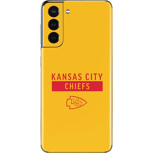NFL Kansas City Chiefs Yellow Performance Series Galaxy S21 5G Skin