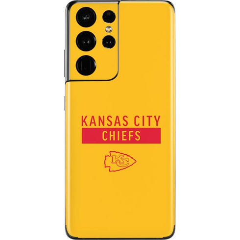 NFL Kansas City Chiefs Yellow Performance Series Galaxy S21 Ultra 5G Skin