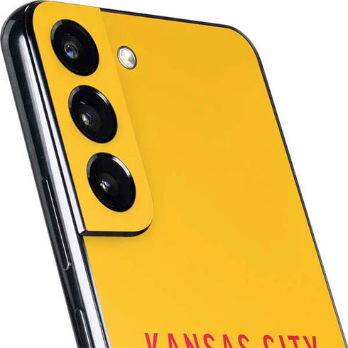 NFL Kansas City Chiefs Yellow Performance Series Galaxy S22 Plus Skin