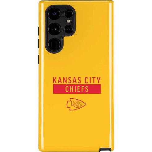 NFL Kansas City Chiefs Yellow Performance Series Galaxy S22 Ultra Pro Case