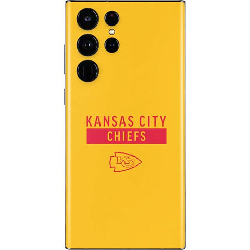 NFL Kansas City Chiefs Yellow Performance Series Galaxy S22 Ultra Skin