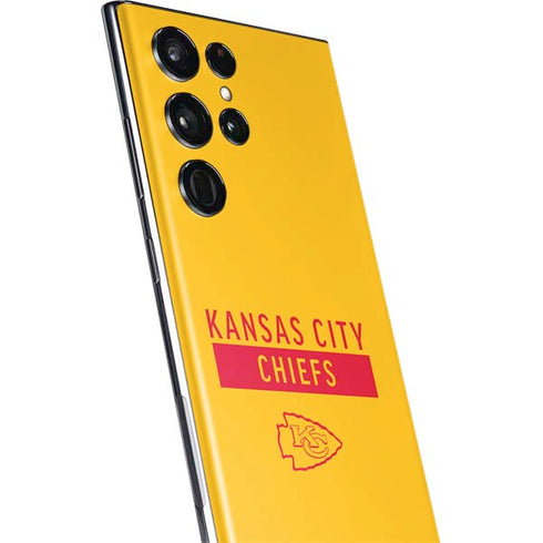 NFL Kansas City Chiefs Yellow Performance Series Galaxy S22 Ultra Skin