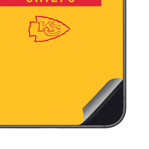 NFL Kansas City Chiefs Yellow Performance Series Galaxy S23 FE Skin