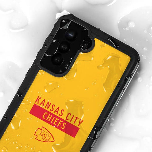 NFL Kansas City Chiefs Yellow Performance Series Galaxy S23 Waterproof Case