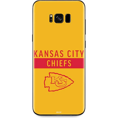 NFL Kansas City Chiefs Yellow Performance Series Galaxy S8 Skin