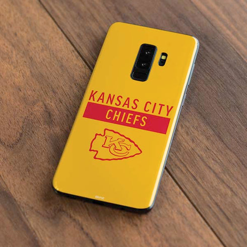 NFL Kansas City Chiefs Yellow Performance Series Galaxy S9 Plus Skin