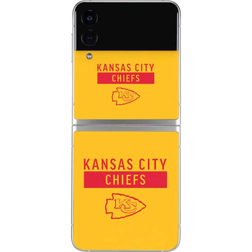 NFL Kansas City Chiefs Yellow Performance Series Galaxy Z Flip3 5G Skin