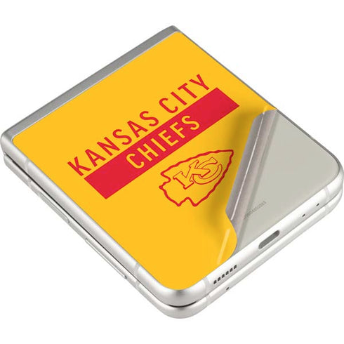 NFL Kansas City Chiefs Yellow Performance Series Galaxy Z Flip3 5G Skin