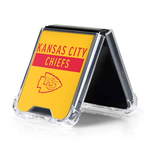NFL Kansas City Chiefs Yellow Performance Series Galaxy Z Flip5 5G Clear Case