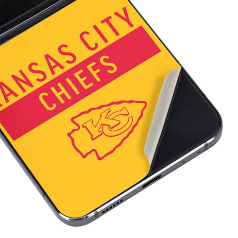 NFL Kansas City Chiefs Yellow Performance Series Galaxy Z Flip5 5G Skin