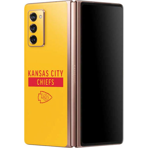 NFL Kansas City Chiefs Yellow Performance Series Galaxy Z Fold2 5G Skin