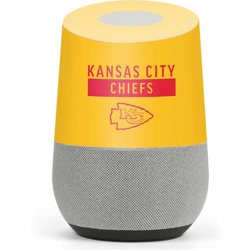 NFL Kansas City Chiefs Yellow Performance Series Google Home Skin