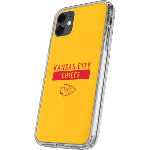 NFL Kansas City Chiefs Yellow Performance Series iPhone 11 Clear Case