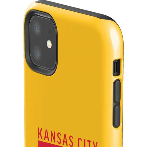 NFL Kansas City Chiefs Yellow Performance Series iPhone 11 Impact Case