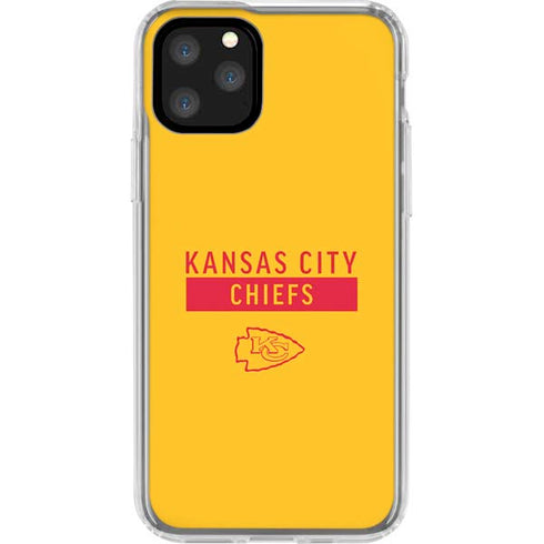 NFL Kansas City Chiefs Yellow Performance Series iPhone 11 Pro Clear Case