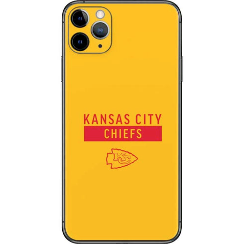 NFL Kansas City Chiefs Yellow Performance Series iPhone 11 Pro Max Skin