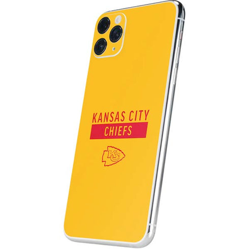 NFL Kansas City Chiefs Yellow Performance Series iPhone 11 Pro Max Skin