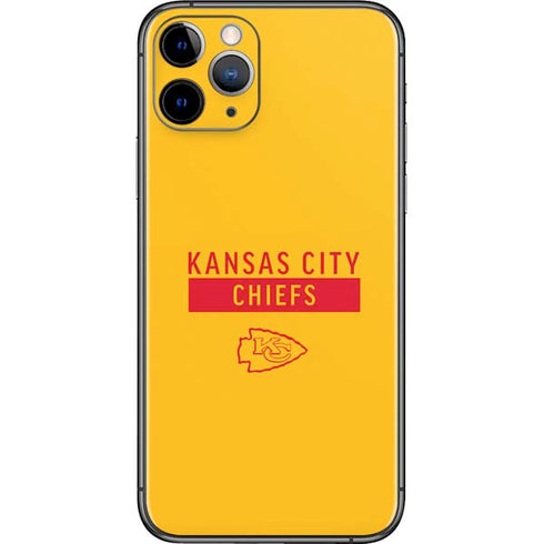 NFL Kansas City Chiefs Yellow Performance Series iPhone 11 Pro Skin