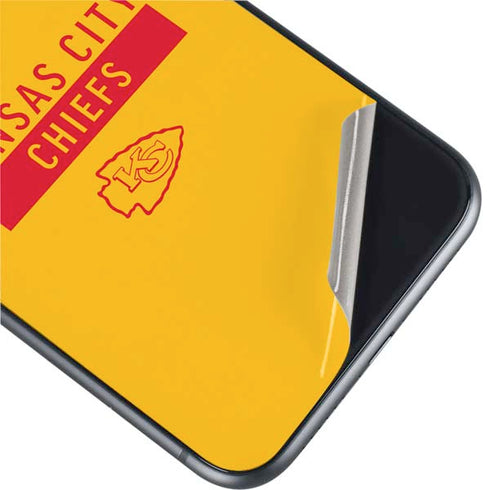 NFL Kansas City Chiefs Yellow Performance Series iPhone 11 Skin