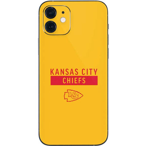 NFL Kansas City Chiefs Yellow Performance Series iPhone 12 Mini Skin