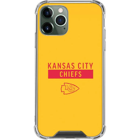 NFL Kansas City Chiefs Yellow Performance Series iPhone 12 Pro Clear Case