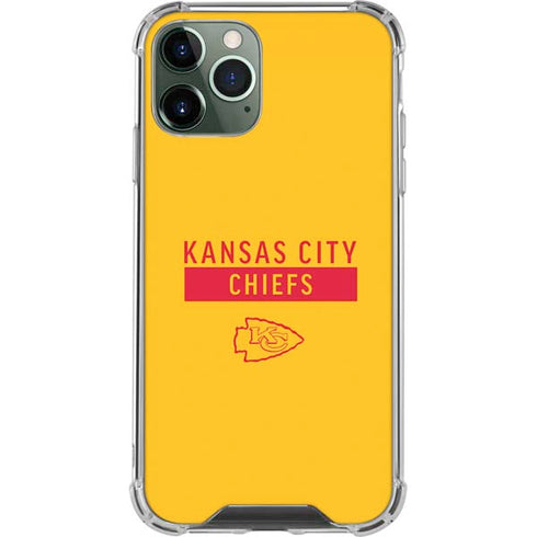NFL Kansas City Chiefs Yellow Performance Series iPhone 12 Pro Max Clear Case